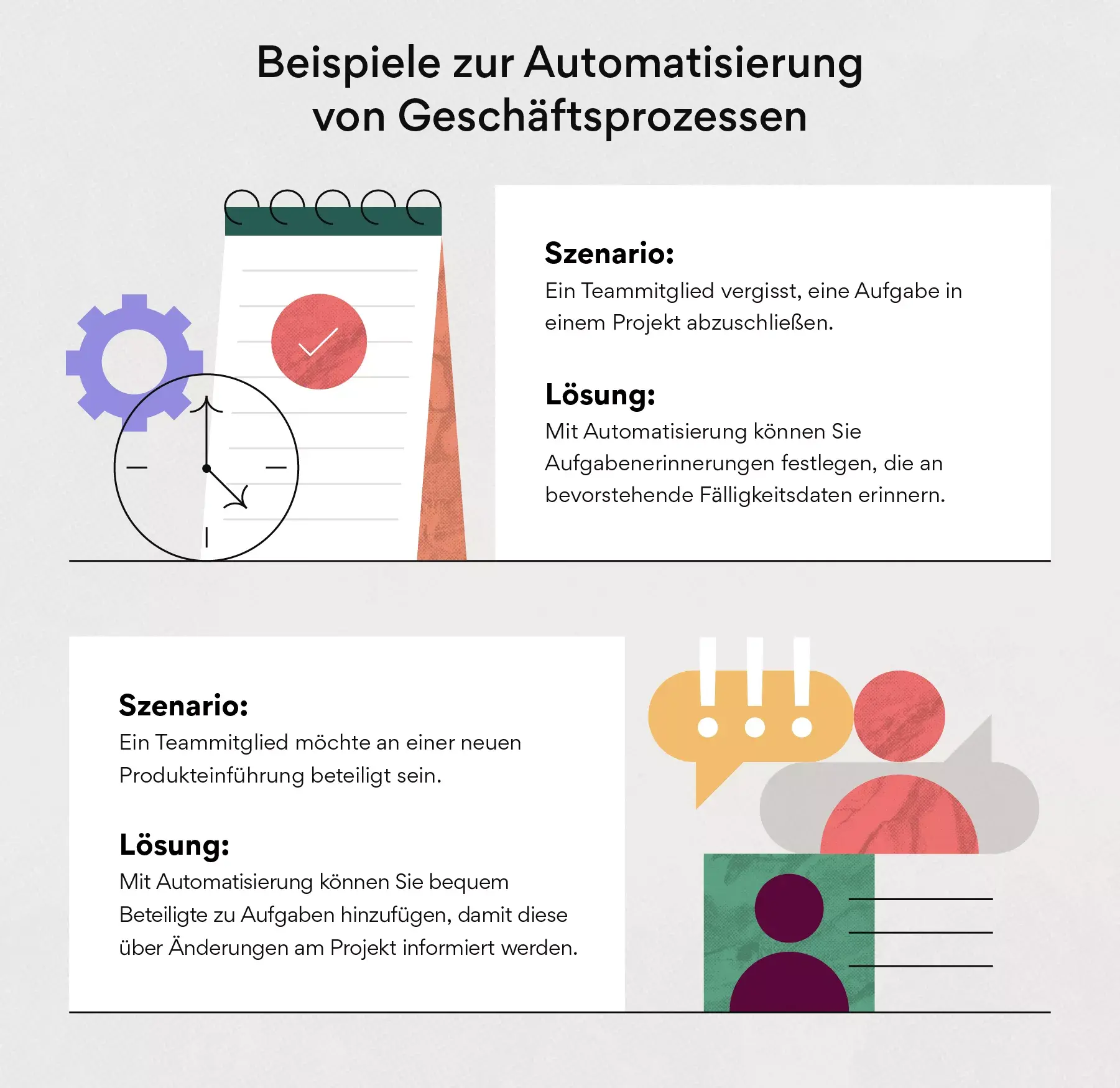 Beispiele zur Automatisierung von Geschäftsprozessen