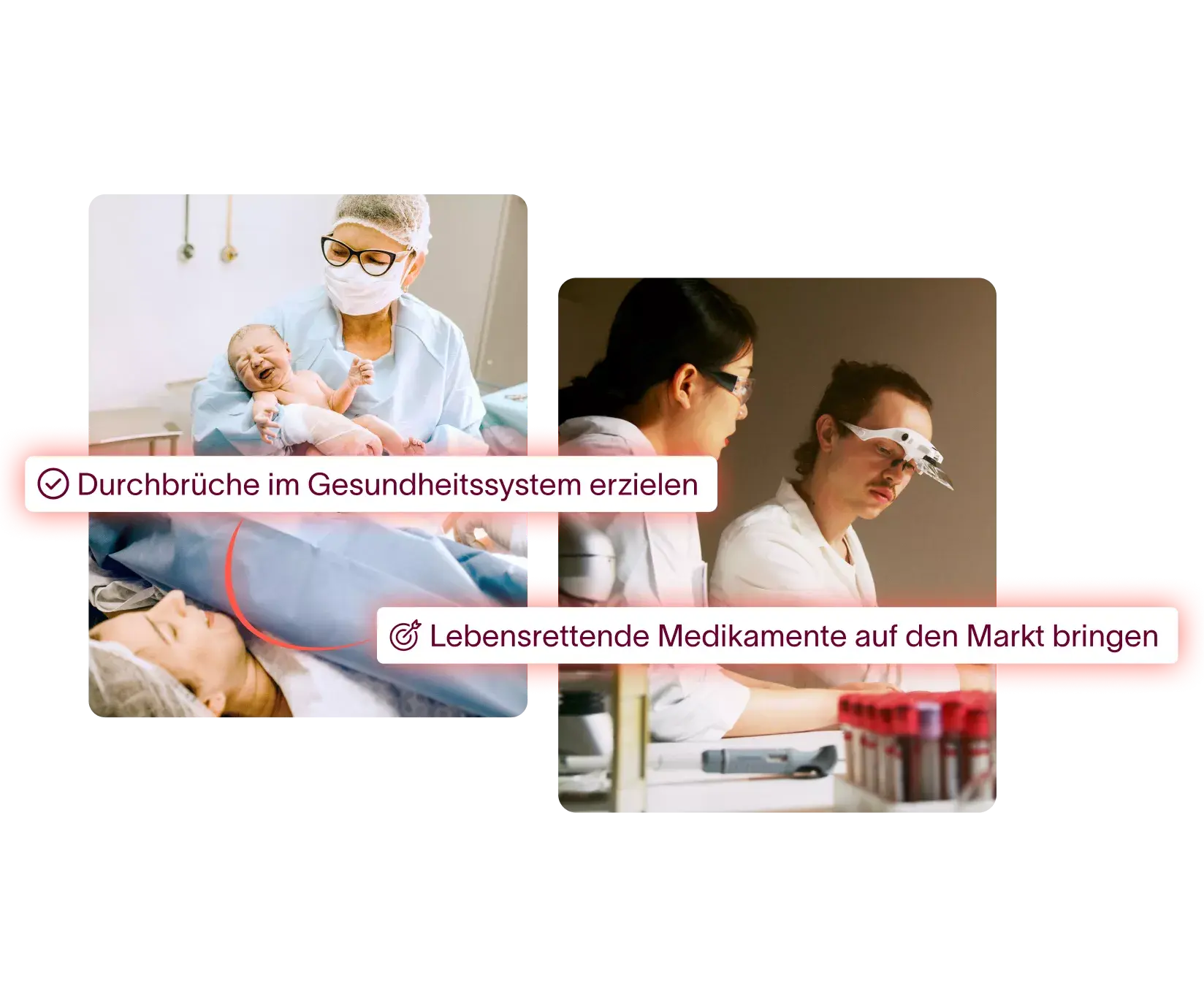 Bild einer Krankenhaus- und Forschungsumgebung 