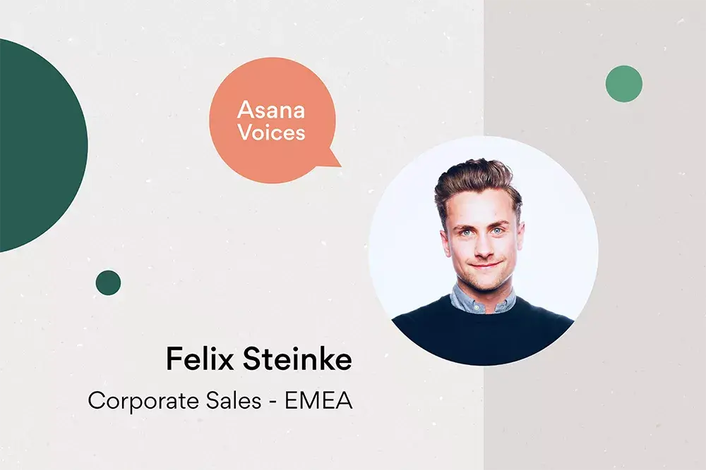 Asana Voices: Felix Steinke, Corporate Sales Team article banner image