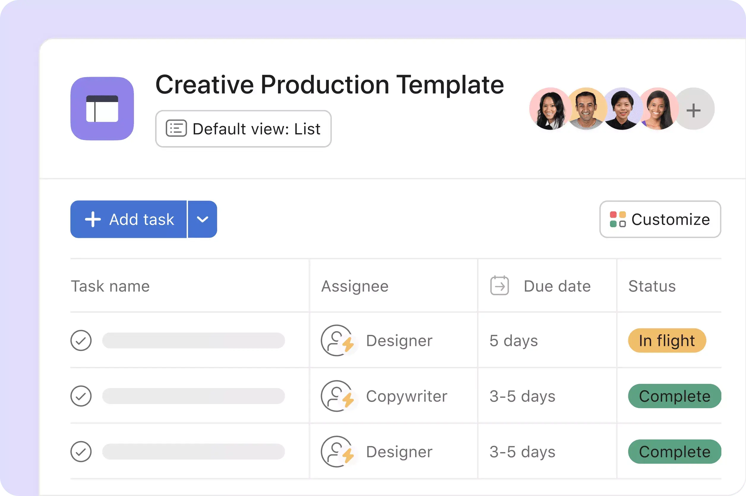 Asana on Asana creative production template inline image