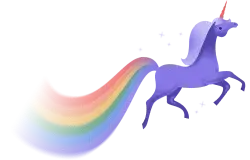 Asana celebration unicorn