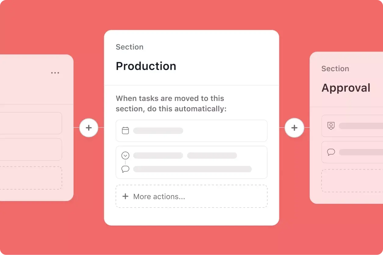 Asana UI for Workflow Feature