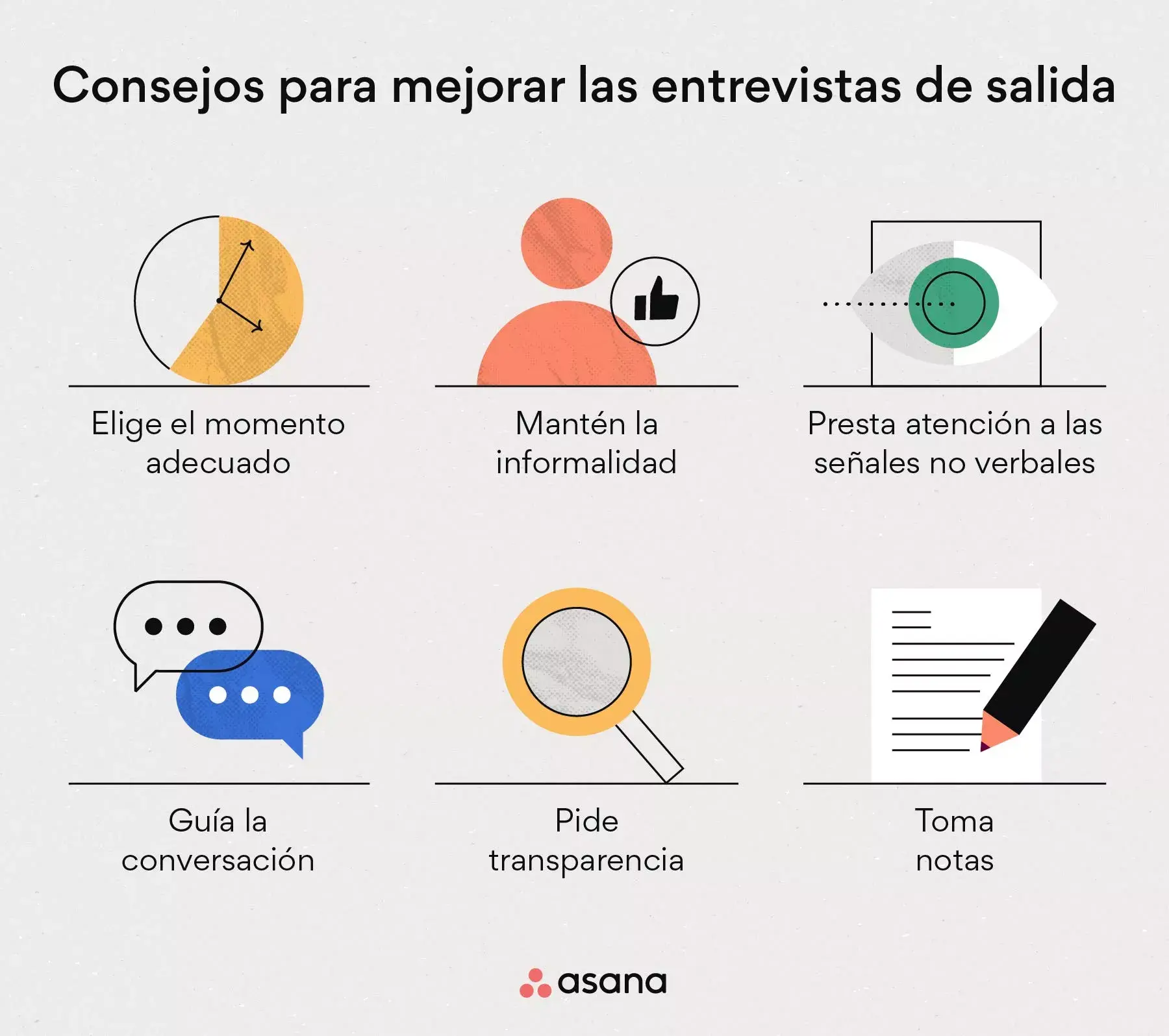 [Ilustración integrada] Consejos para mejorar las entrevistas de salida (infografía)