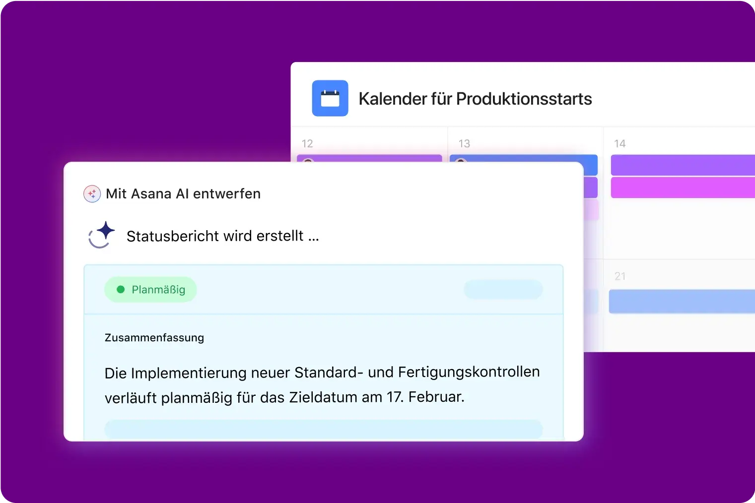 Produkte schneller einführen – Produkt-UI in Asana
