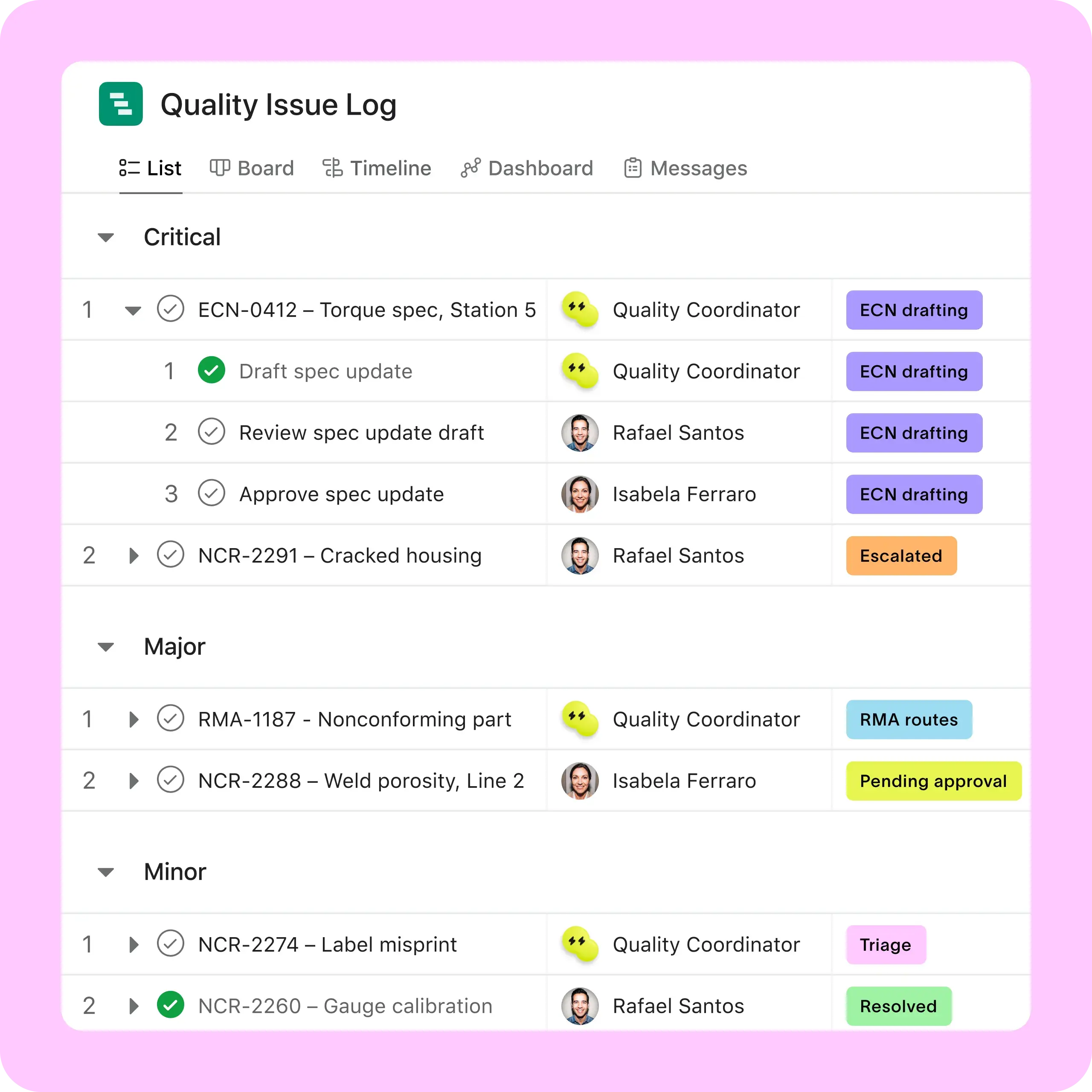 [Branche] Productie - Kwaliteit en compliance (use-case)