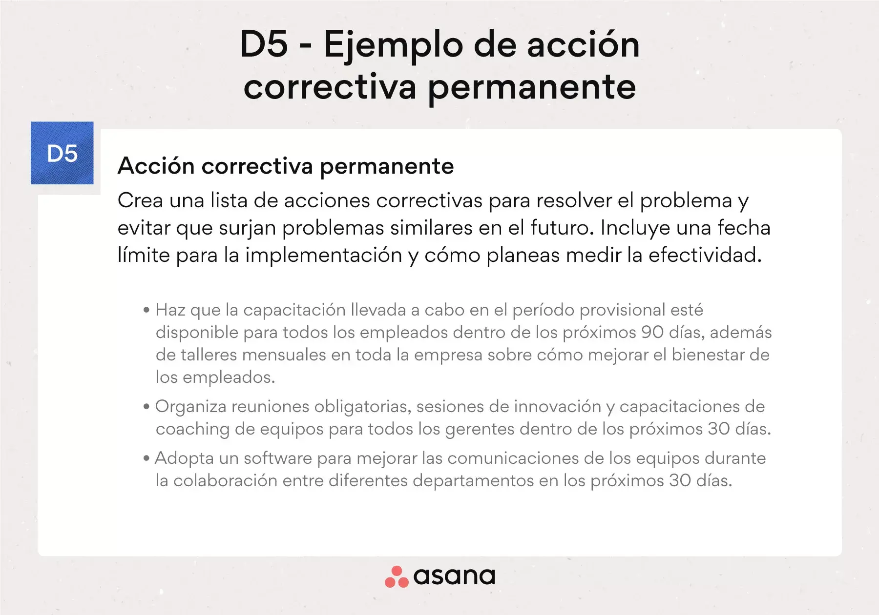 Ejemplo de acción correctiva permanente - D5