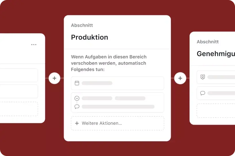 Produkt-UI-Bild von Workflows in Asana