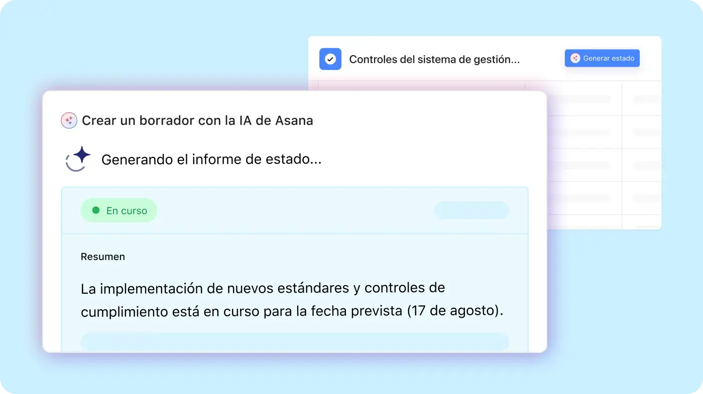 Imagen de seguimiento normativo y de cumplimiento: interfaz de usuario del producto