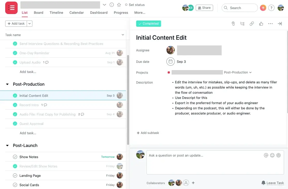 [Resource] How Caspian Studios produces B2B podcasts with Asana (Image 2)