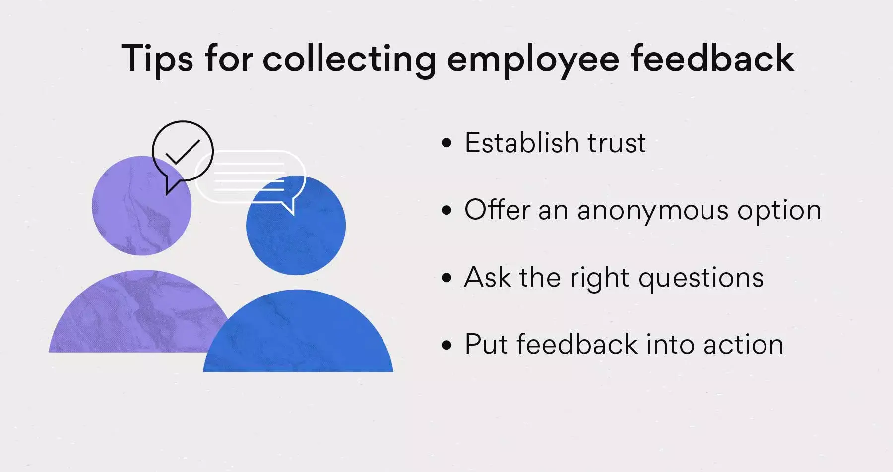 [inline illustration] Tips for collecting employee feedback (infographic)