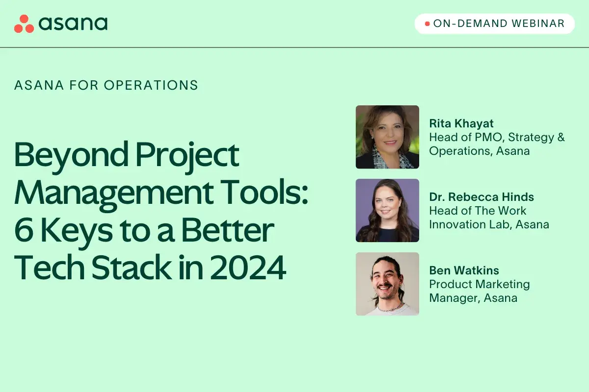 [Event Card] Beyond Project Management Tools: 6 Keys to a Better Tech Stack in 2024