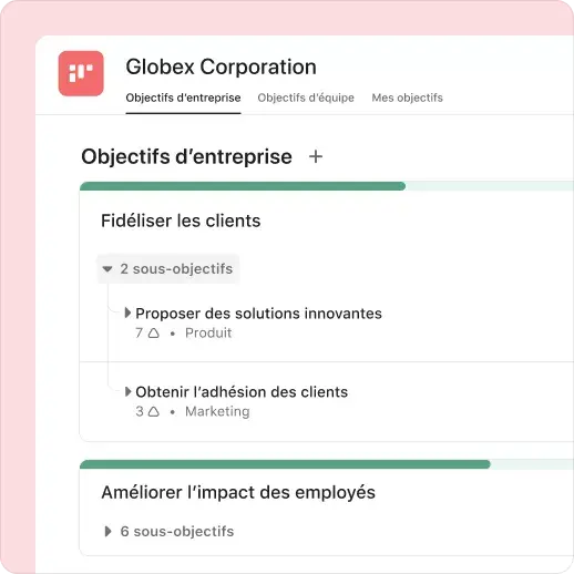 suivez vos objectifs d’entreprise sur Asana