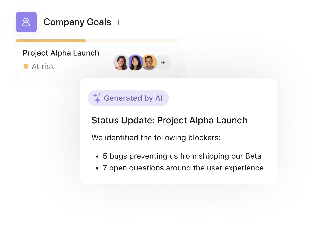 Asana AI helpt je blokkades te herkennen om doelen te bereiken