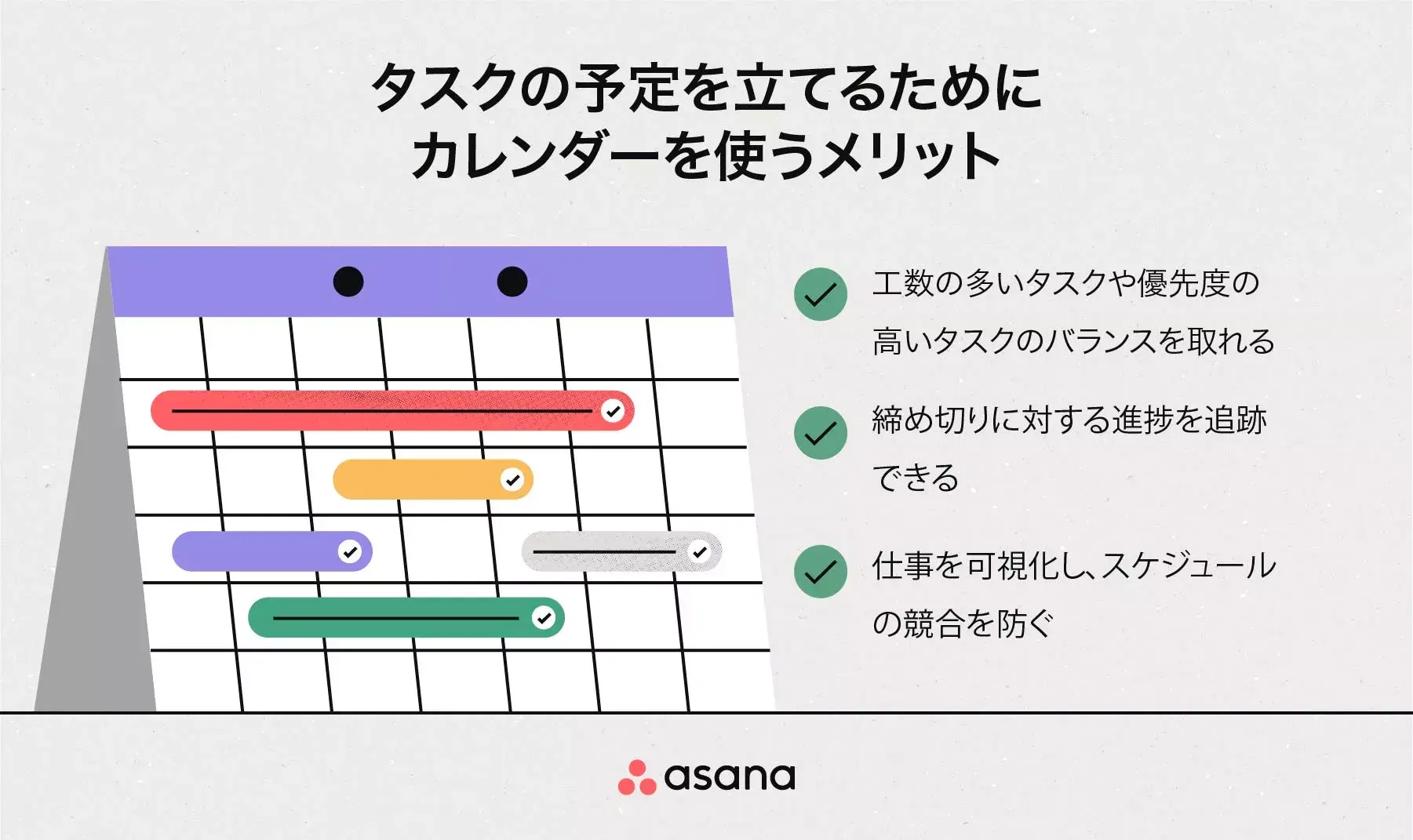 [inline illustration] Benefits of using a calendar to schedule tasks (infographic)