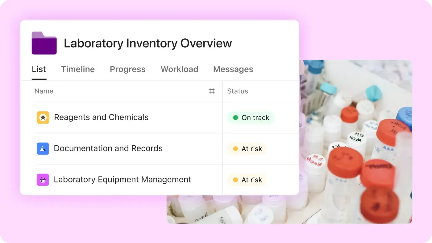 Inventory & equipment management image: Abstracted product UI