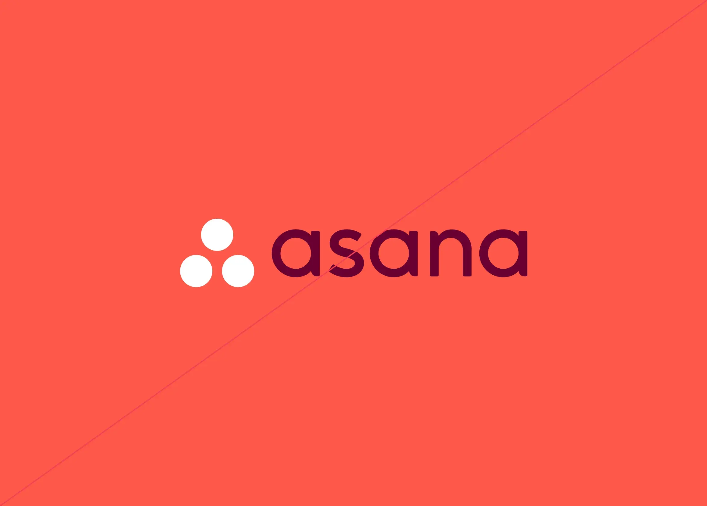 Asana brand mistake - coral bg