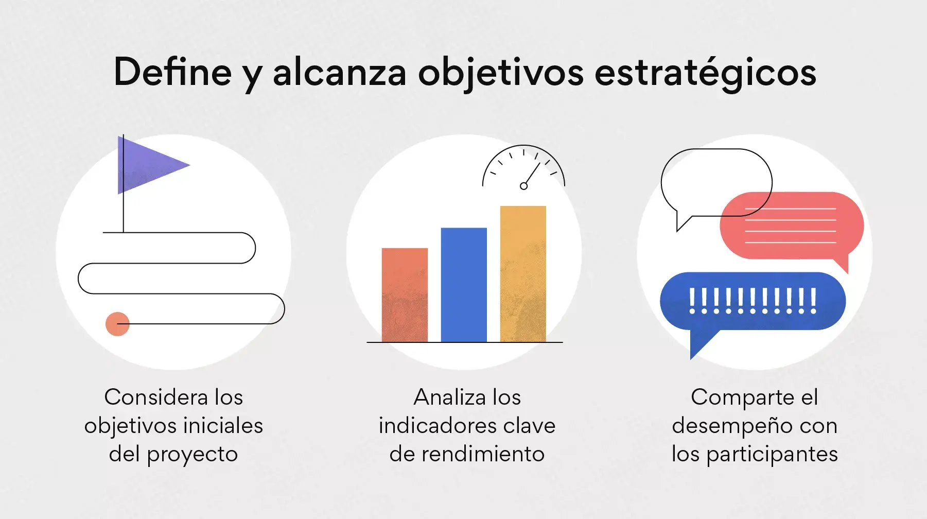 Define y alcanza objetivos estratégicos