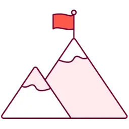 Work like a pro - mountain icon