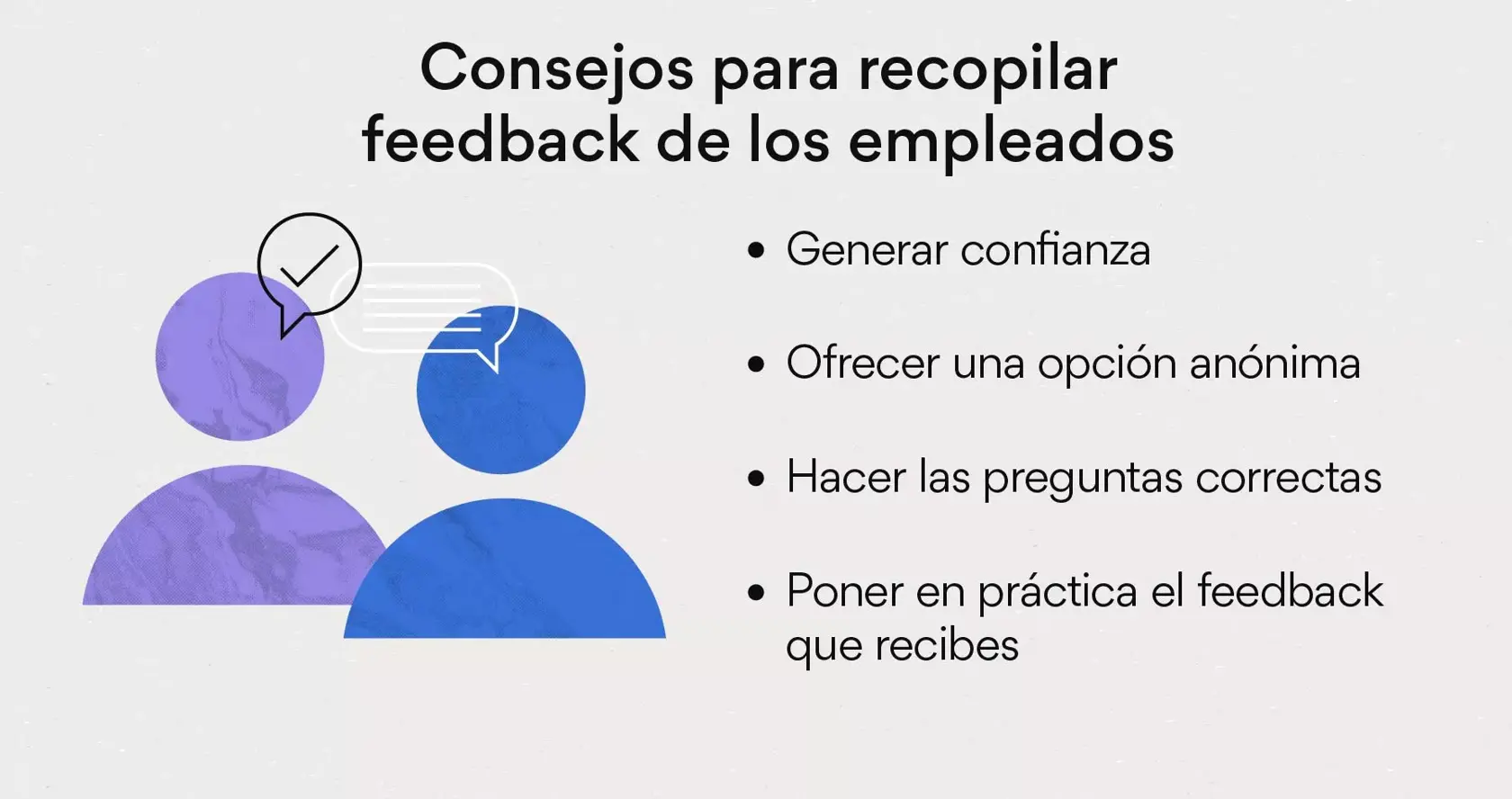 [Ilustración integrada] Consejos para reunir feedback de los empleados (infografía)