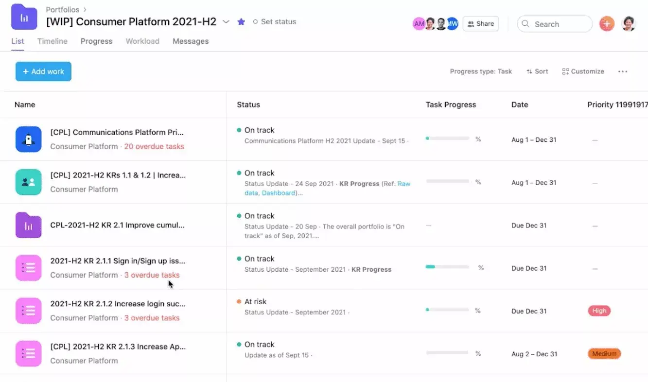 Studi Kasus Asana - Gojek - portofolio