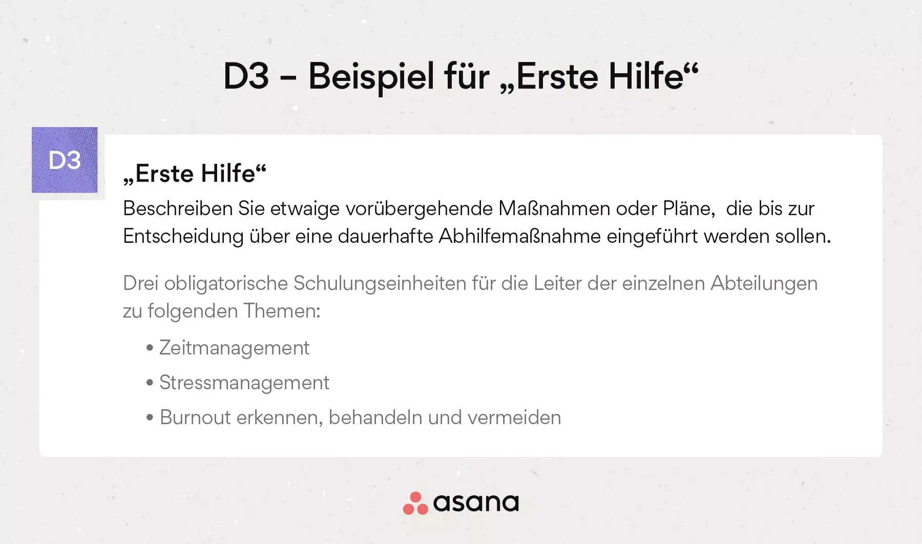 D3 – ein „Erste Hilfe“-Beispiel