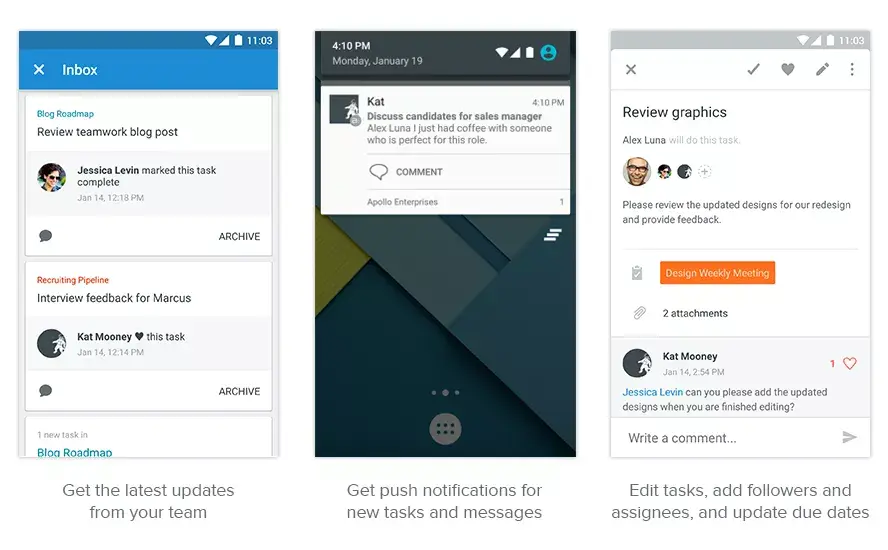 Asana Android Notifications