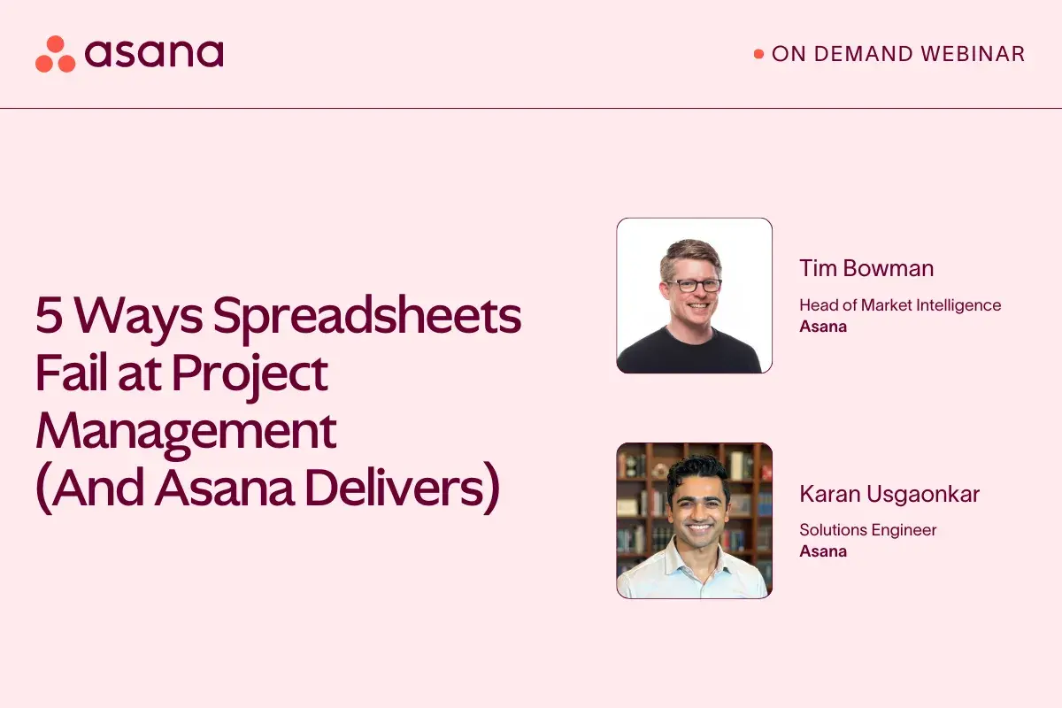 [Event Card] 5 ways spreadsheets fail at project management