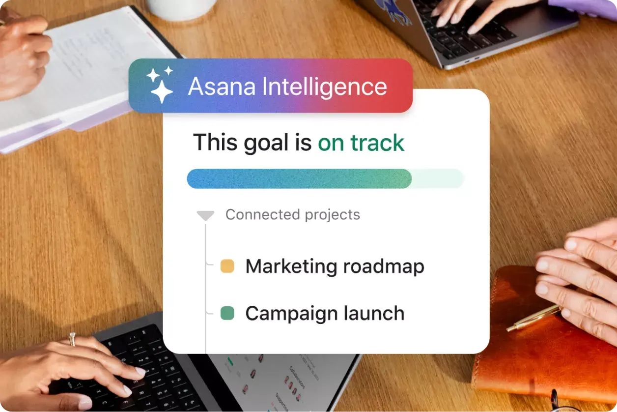 Asana AI 的產品 UI