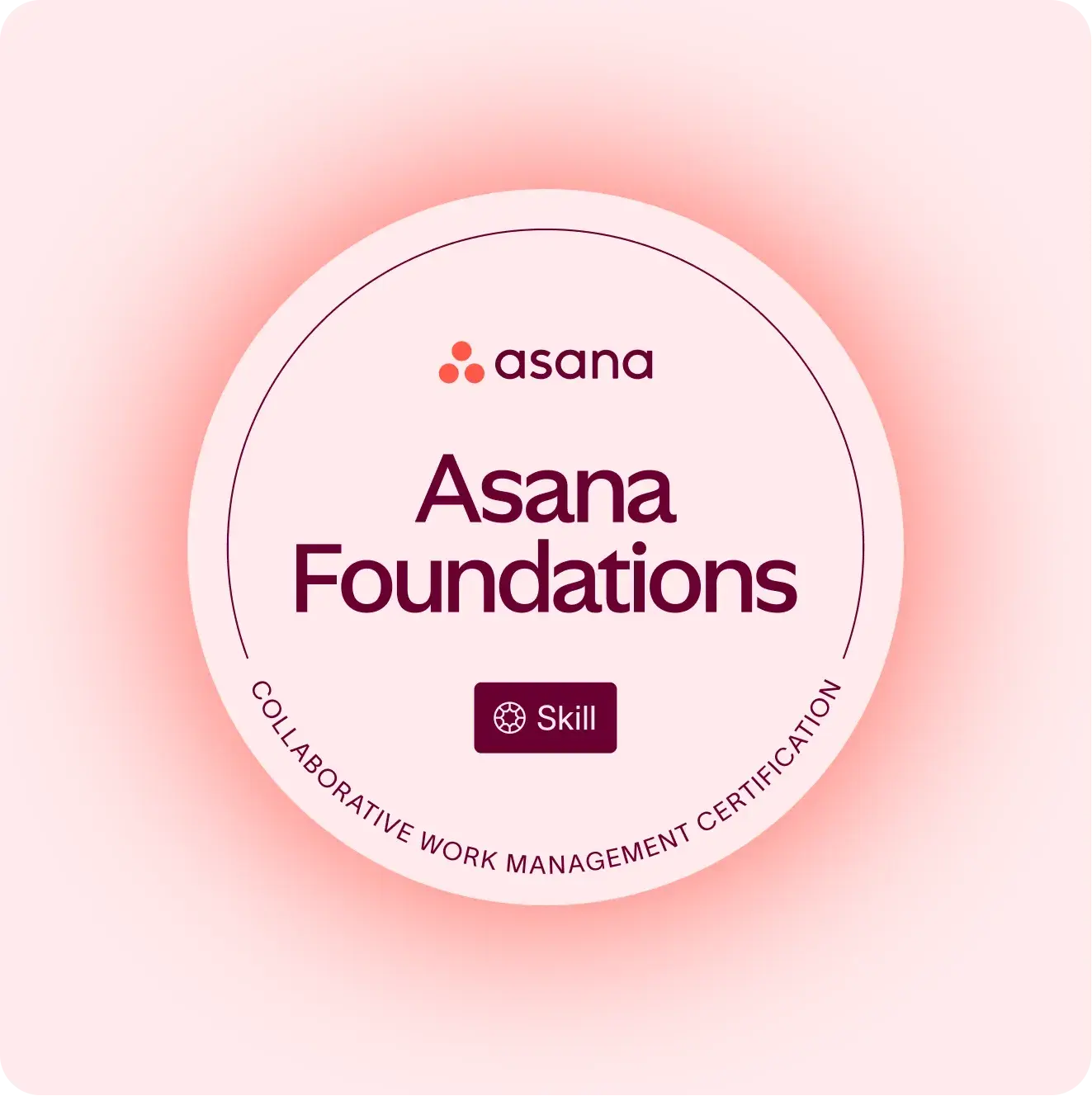 Asana foundations skill badge program image